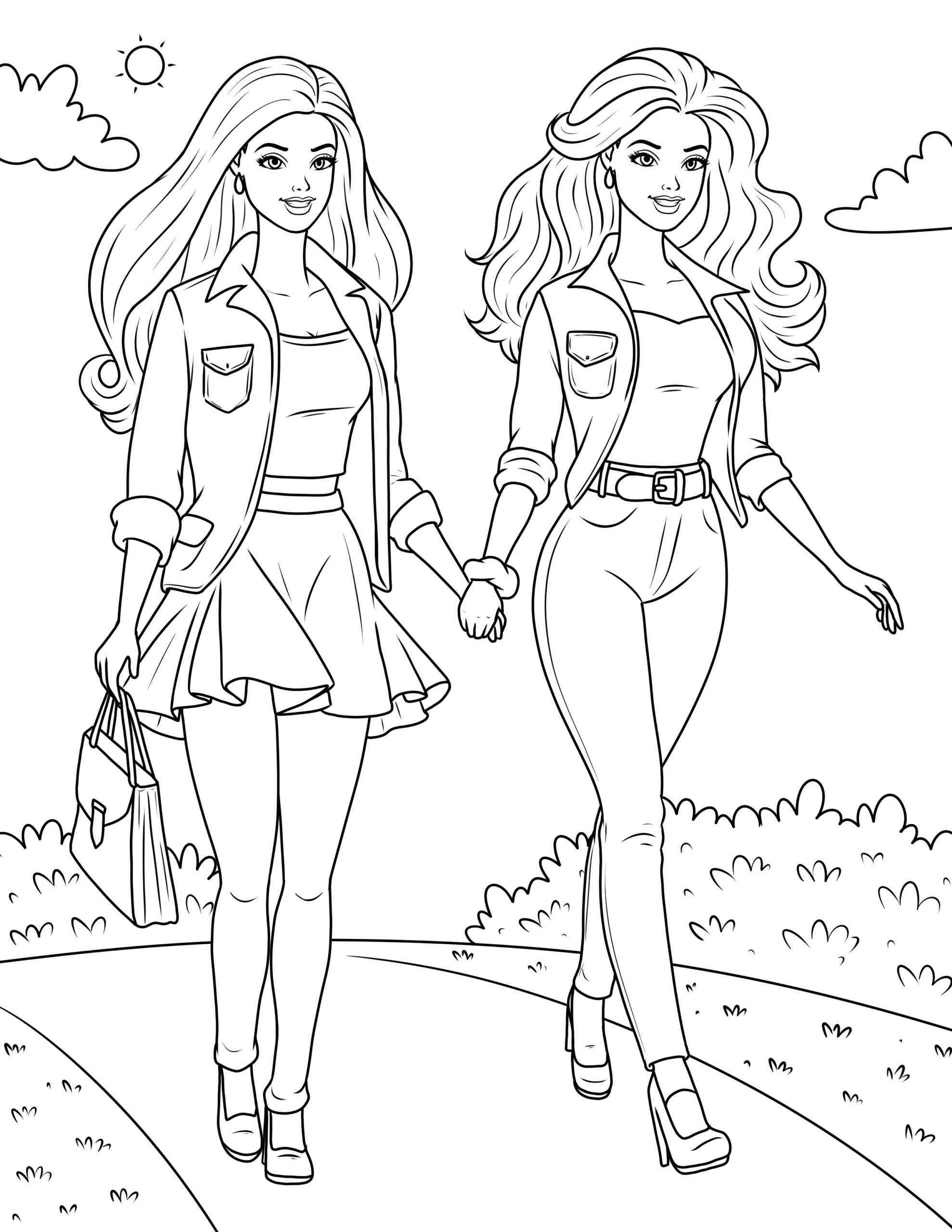 Free Barbie Coloring Pages