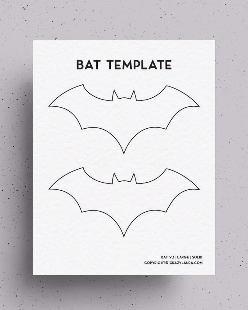 bat cut out printable