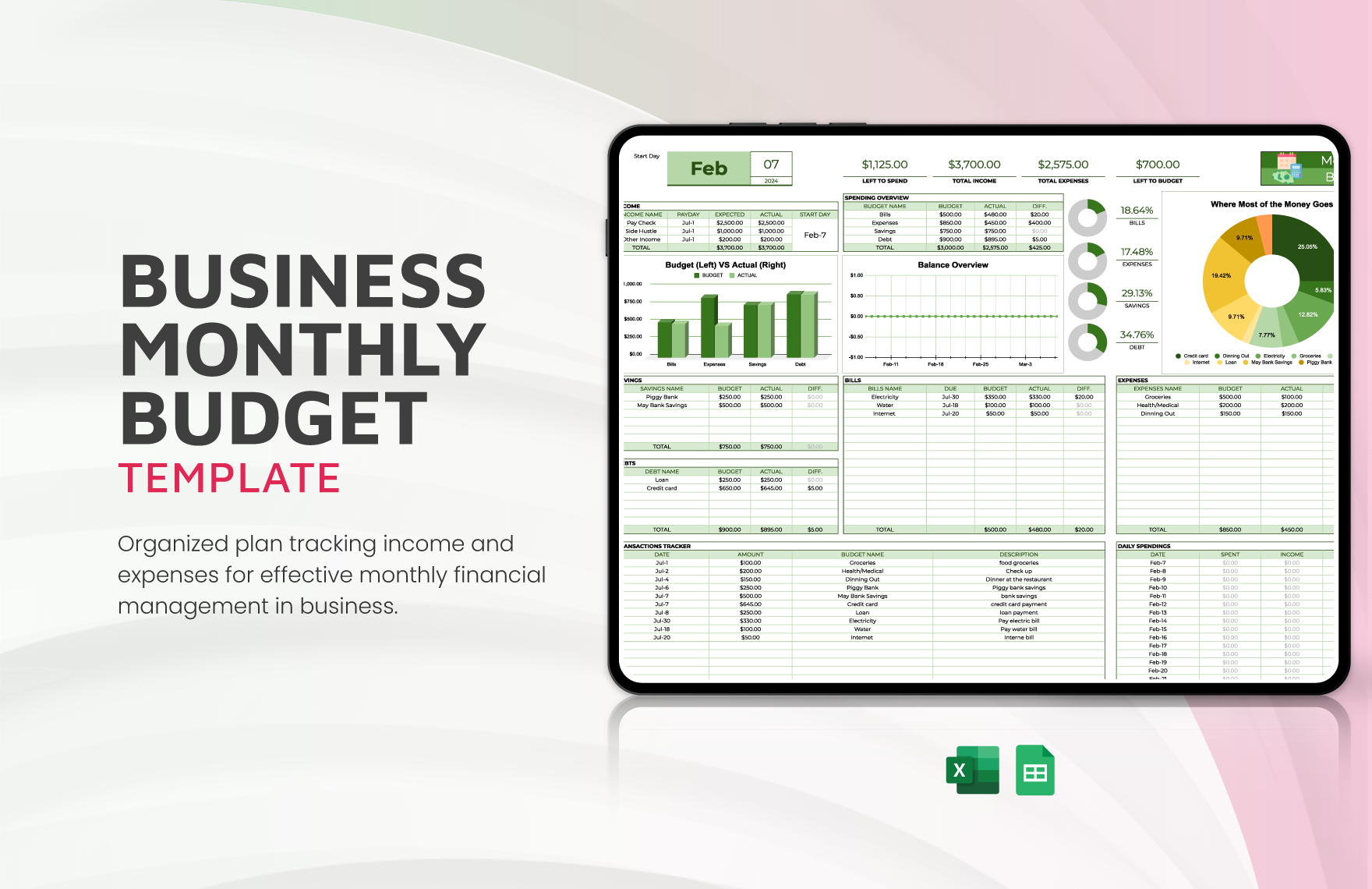 Free Beautiful Editable Google Sheets Templates To Download