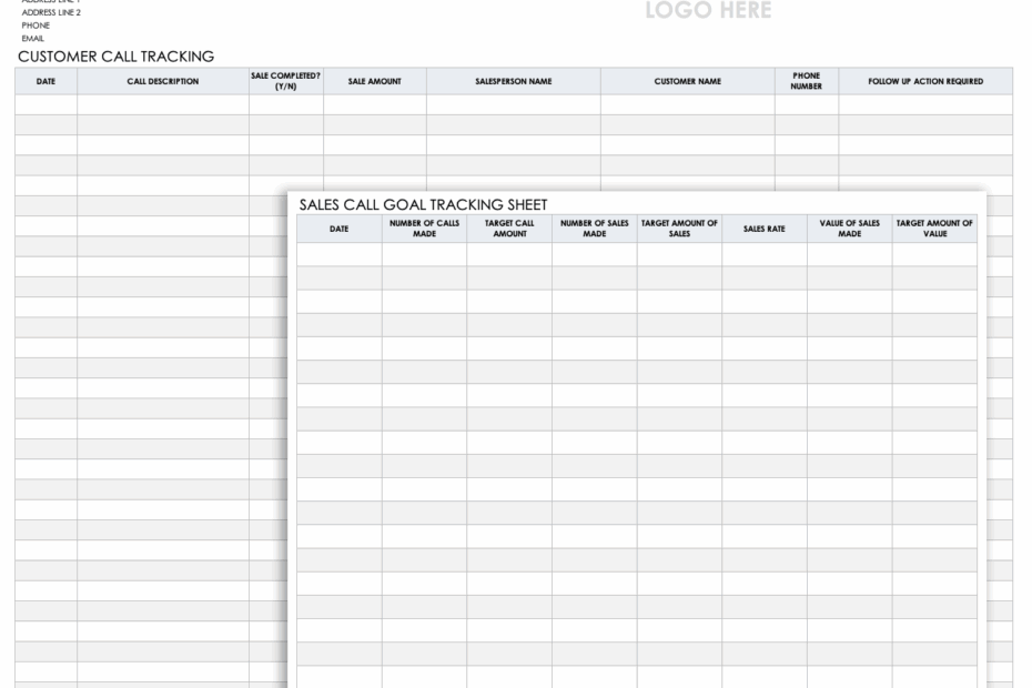 Free Call Tracking Templates Smartsheet