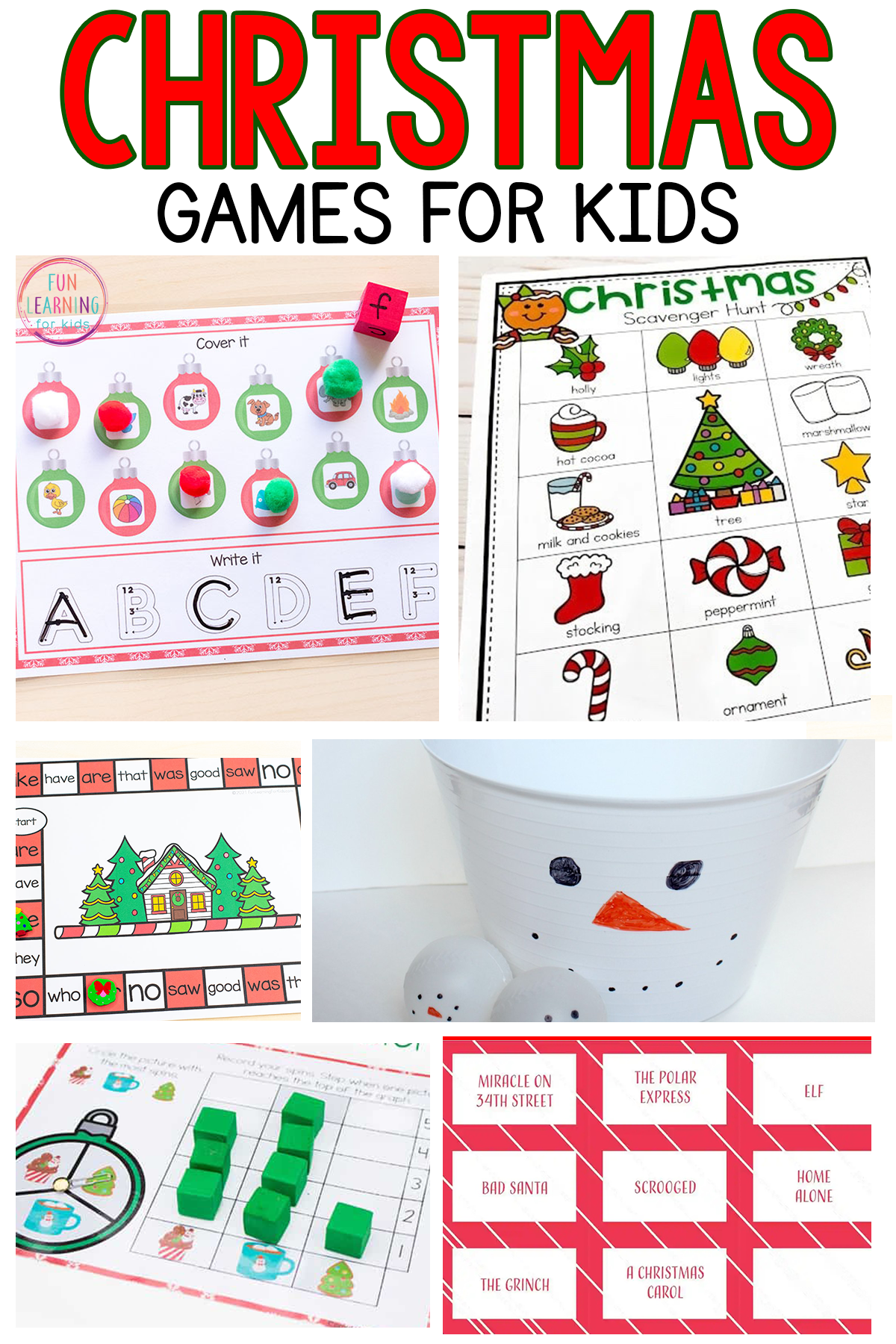 free printable xmas games