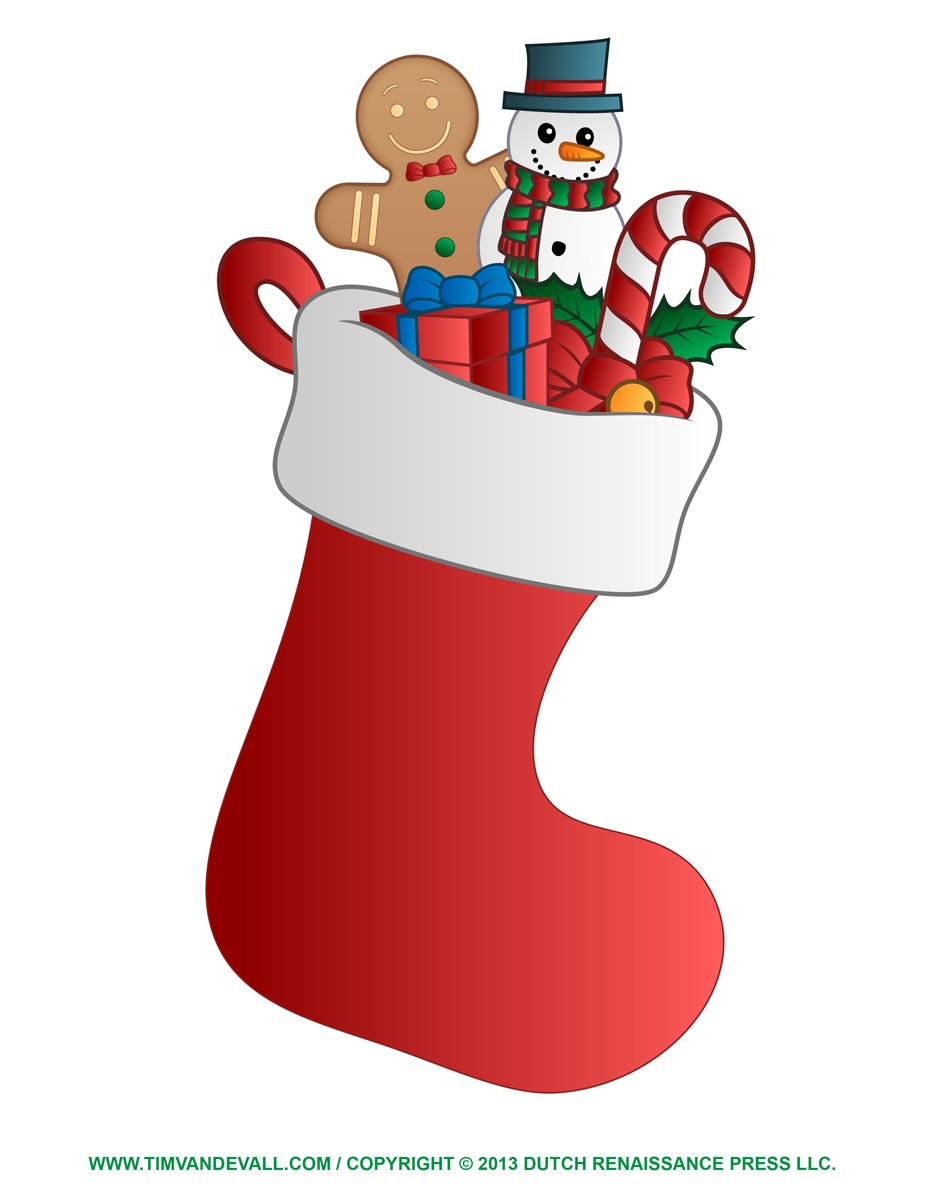 free printable christmas stocking template