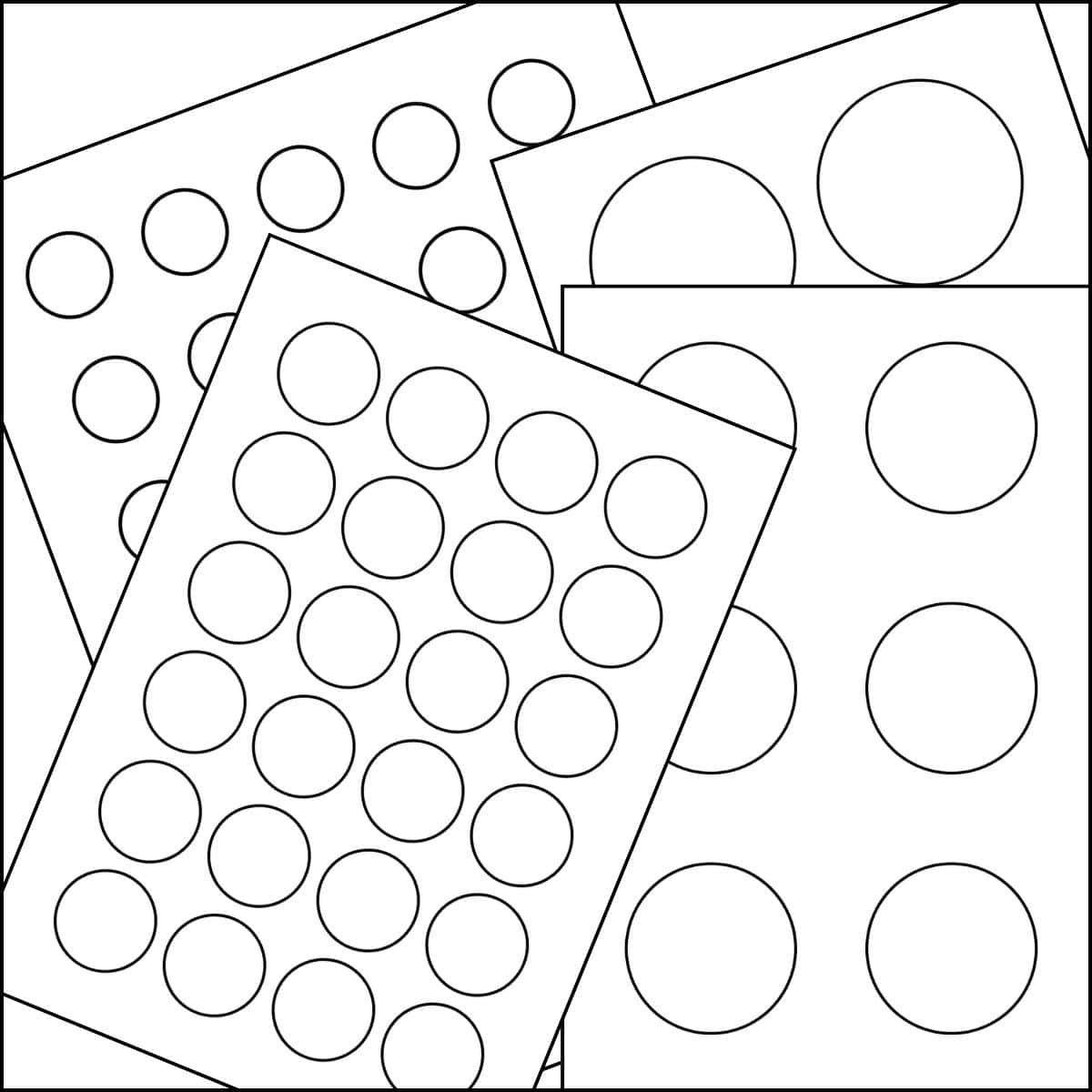 Free Circle Template Printable 12 Different Sizes The Pink 