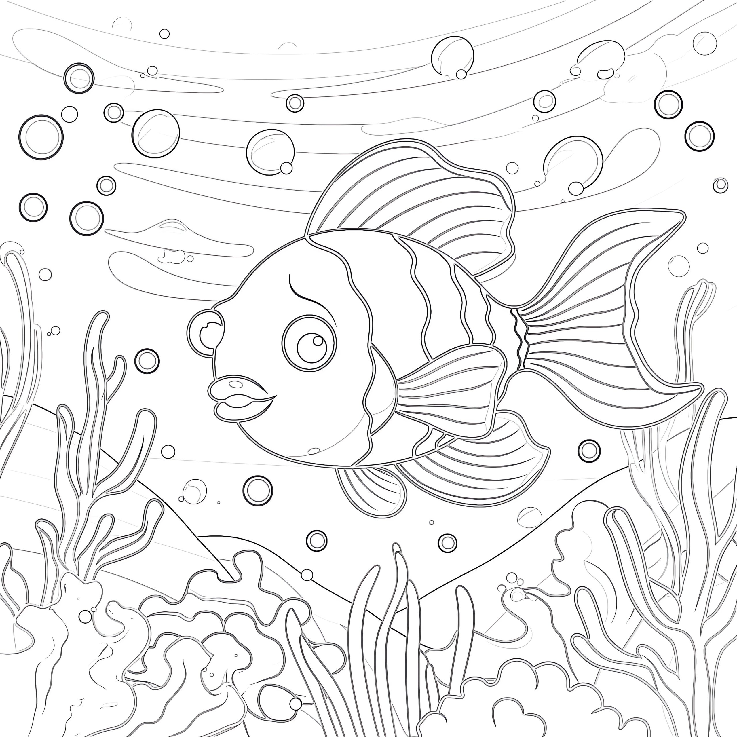 printable coloring pages of fish