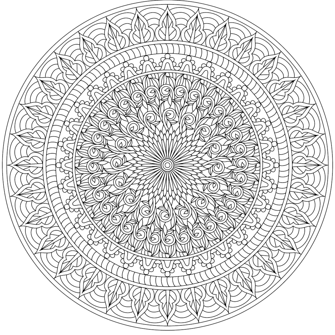 printable mandala coloring pages