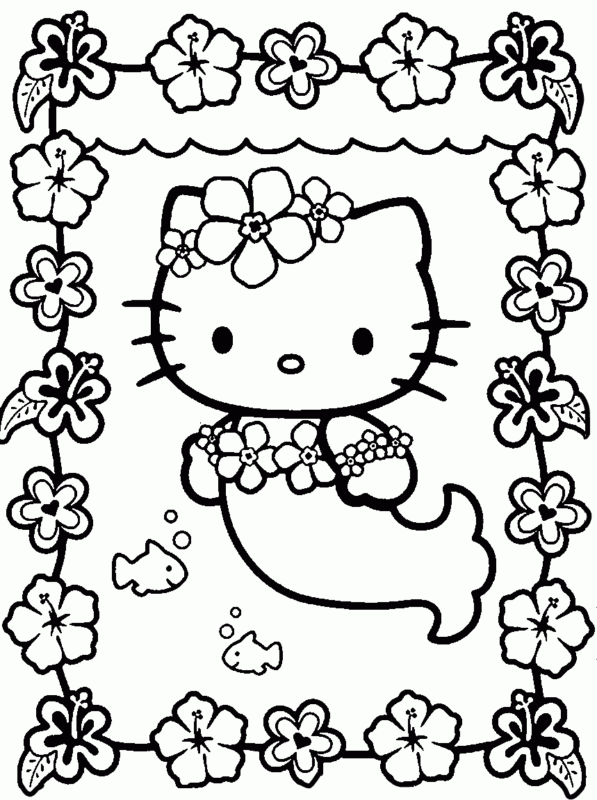 Free Coloring Pages Hello Kitty Coloring Pages Hello Kitty Printable Coloring Pages