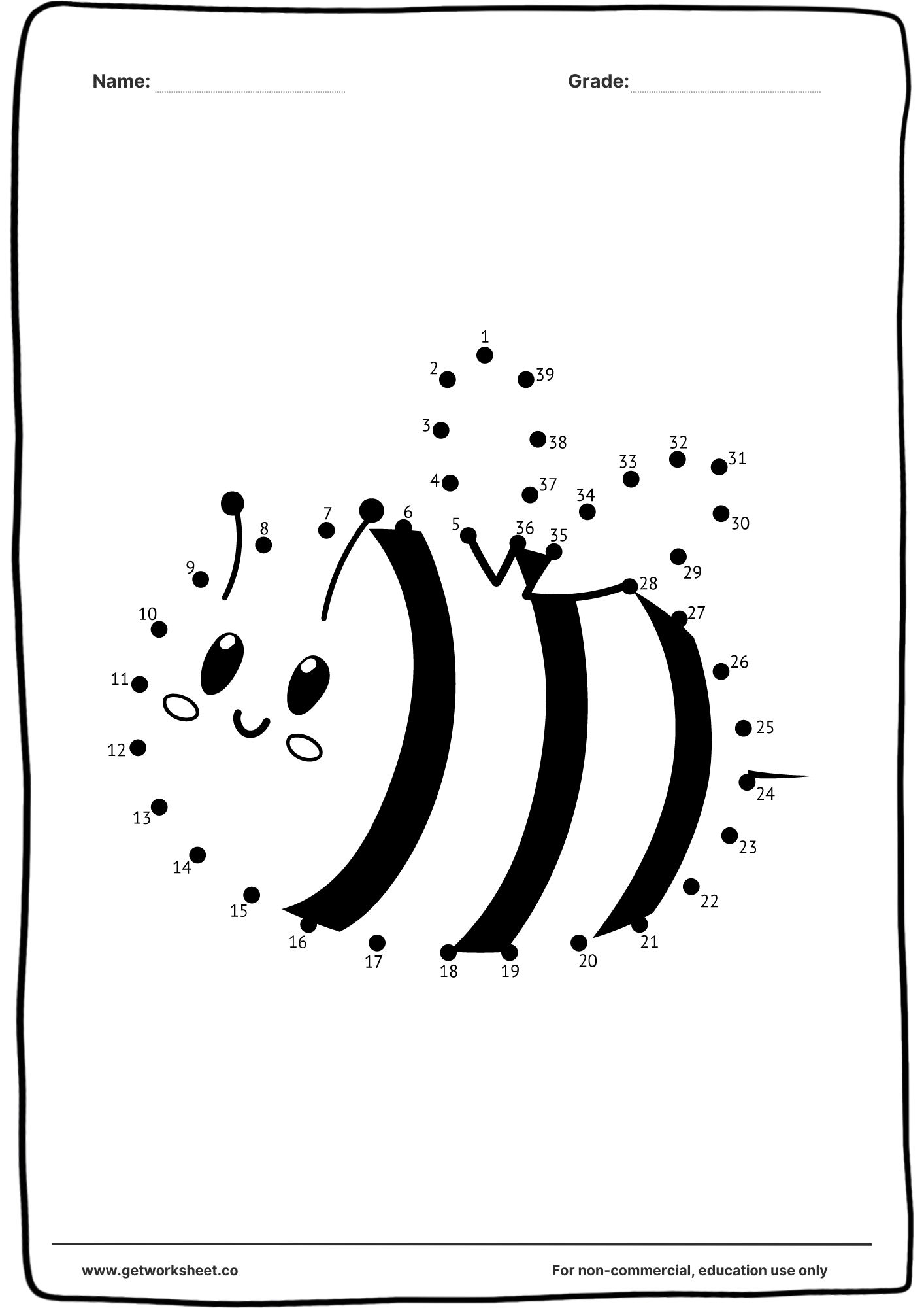 join the dots worksheets