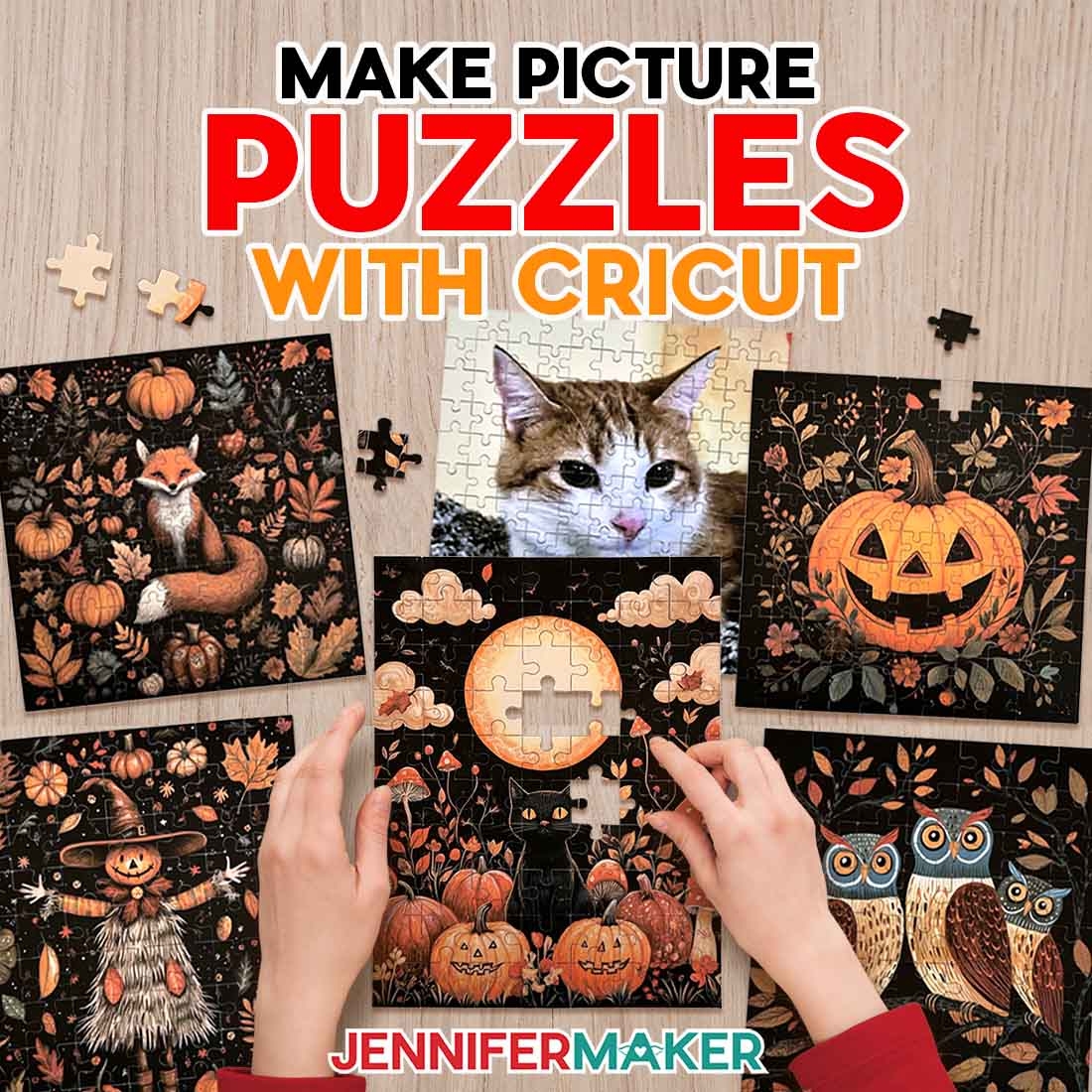 Free Cricut Puzzle Templates Make A DIY Jigsaw Puzzle Jennifer Maker