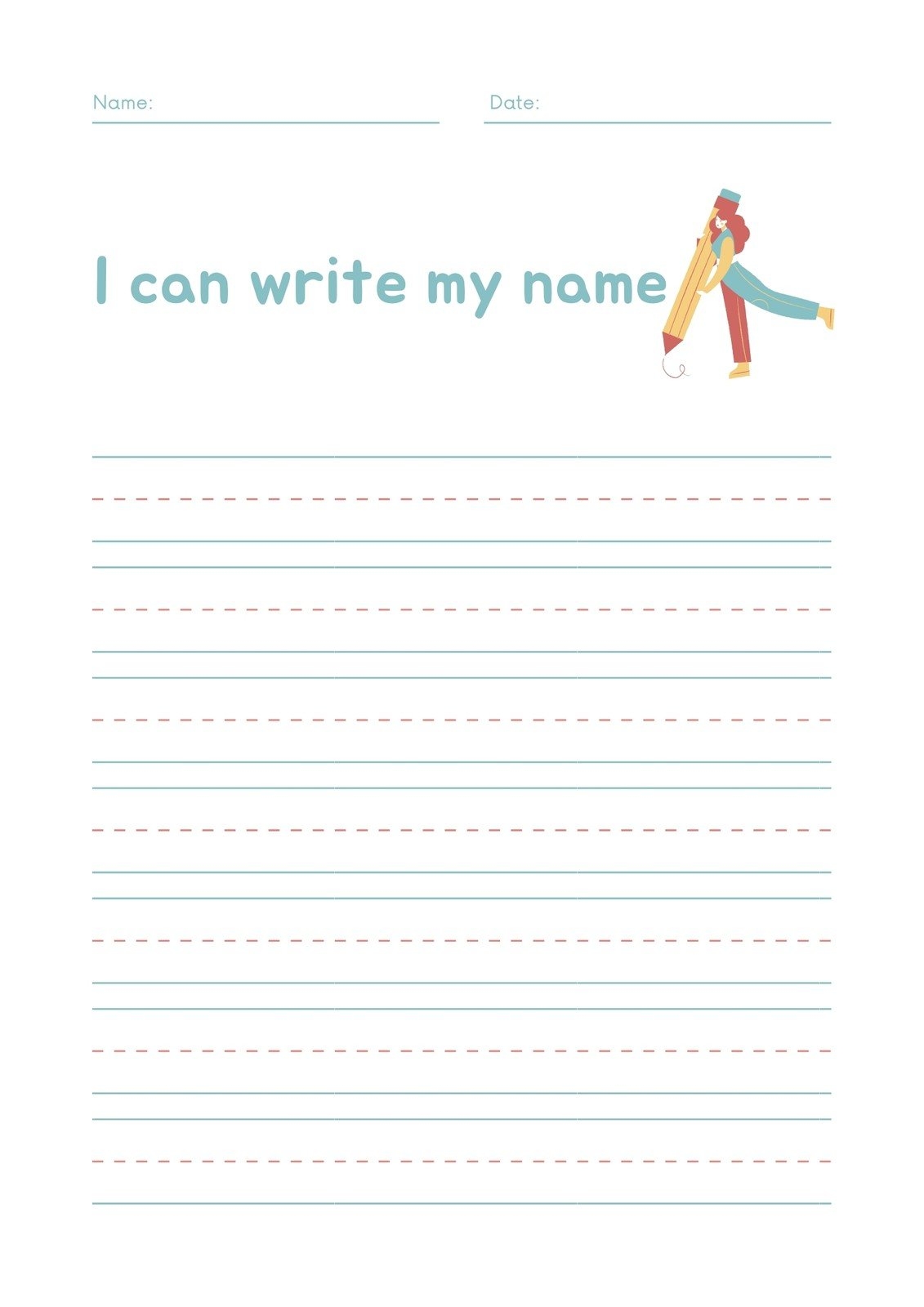 custom tracing worksheets