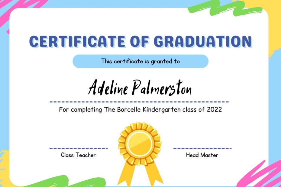 Free Custom Printable School Certificate Templates Canva