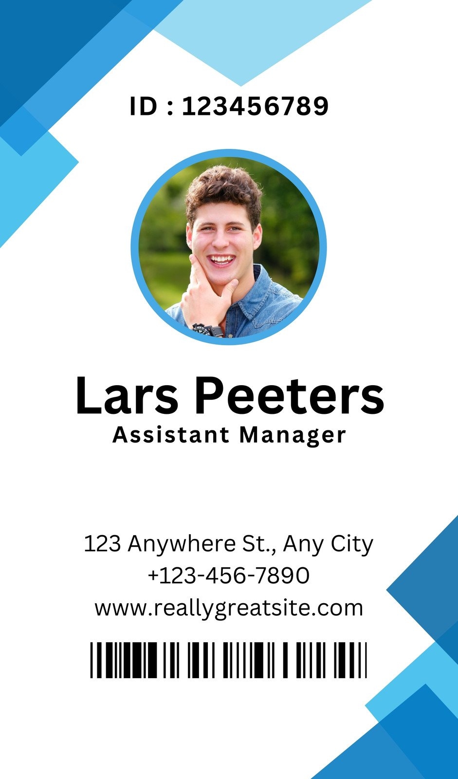 Free Customizable Professional ID Card Templates Canva 