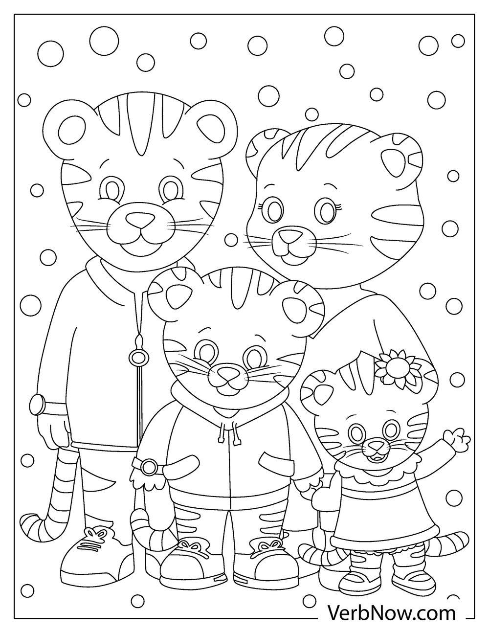 daniel tiger coloring sheets