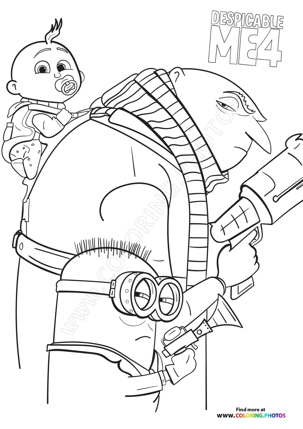 coloring pages printable minions