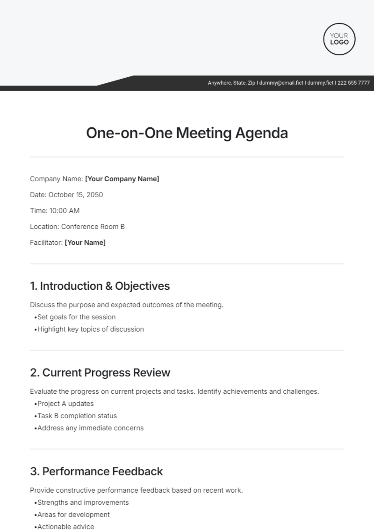 Free Event Planning Meeting Agenda Template To Edit Online