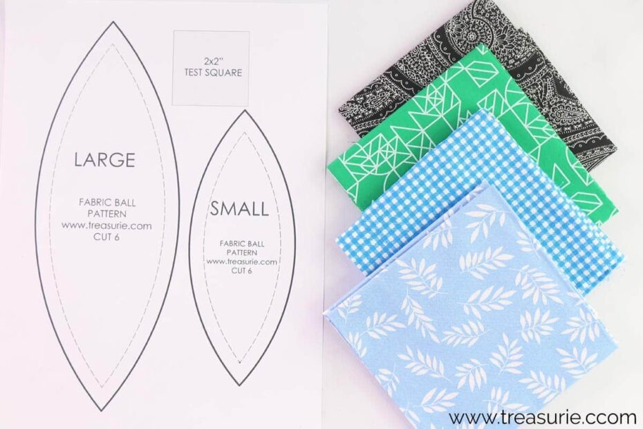 Free Fabric Ball Pattern Sphere Template PDF TREASURIE