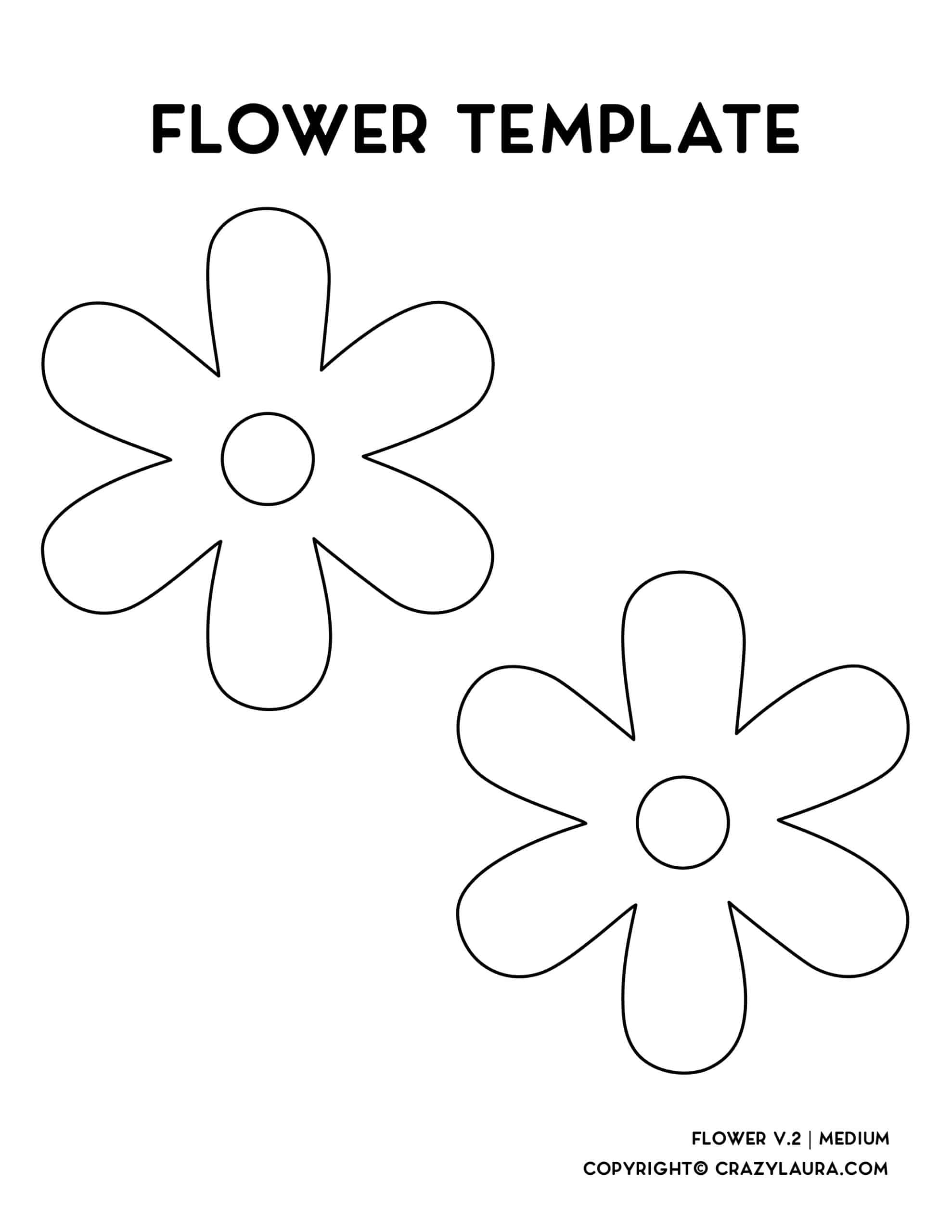 printable flowers template