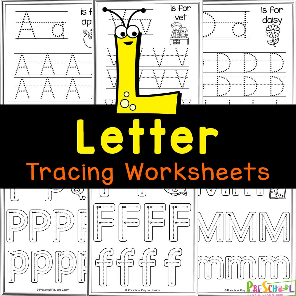 letter tracing worksheets printable