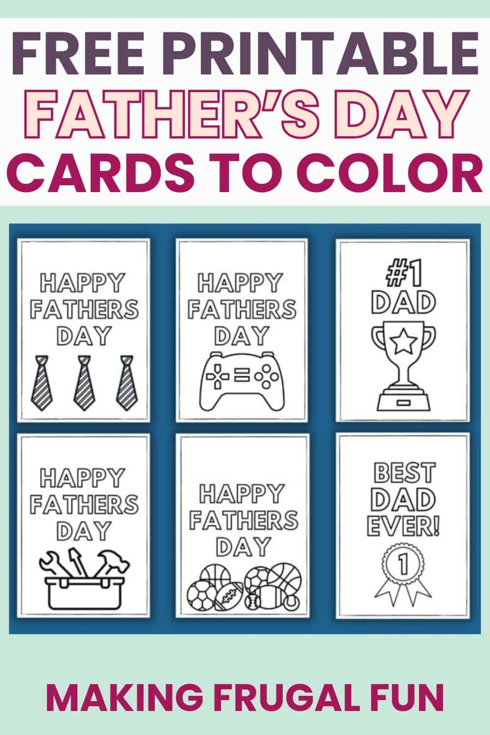 free printable fathers day cards to color