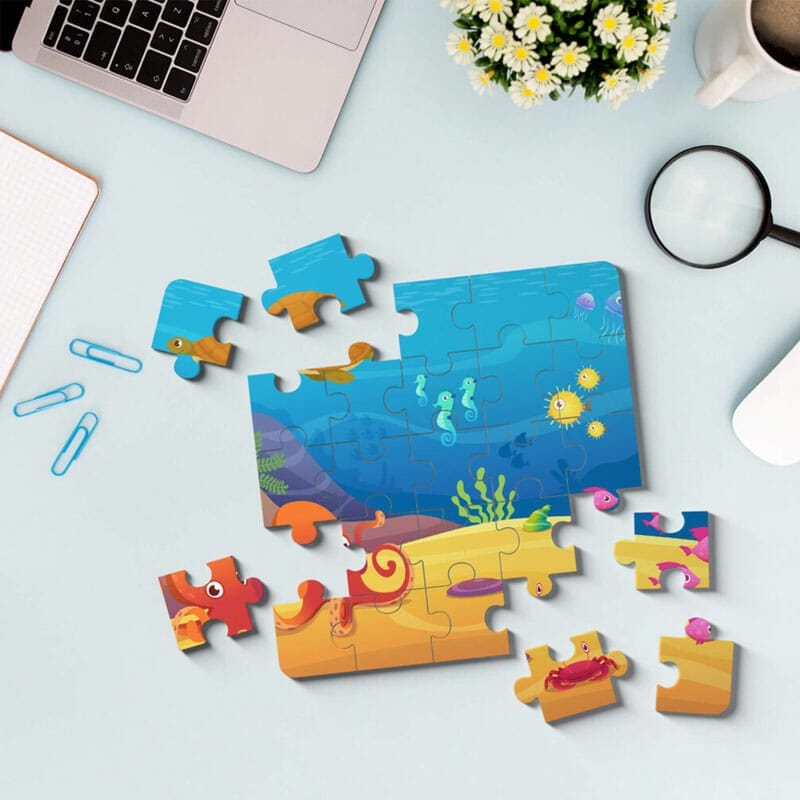 Free Jigsaw Puzzle Mockup Set PSD Template CSS Author