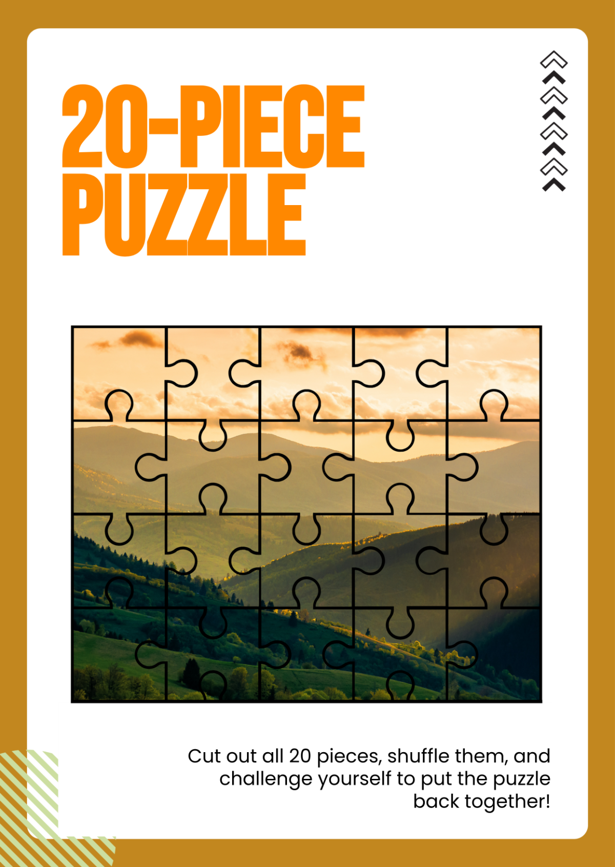 20-piece puzzle template printable pdf