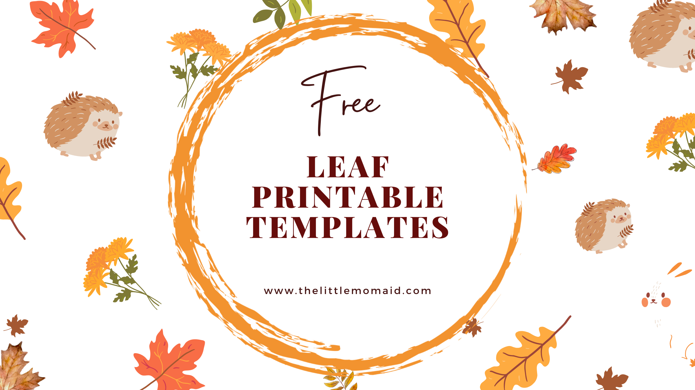 fall leaf printable template