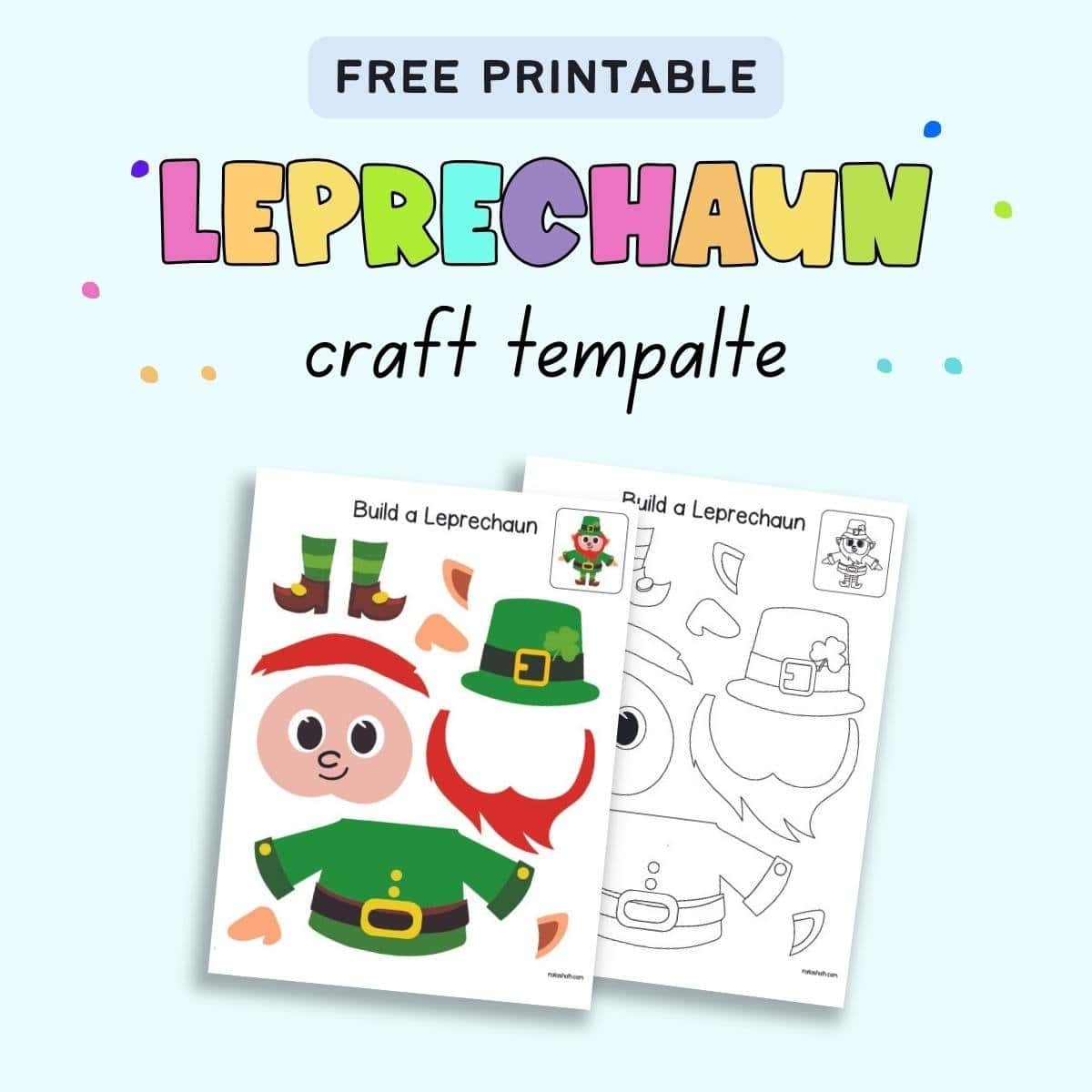 printable leprechaun template
