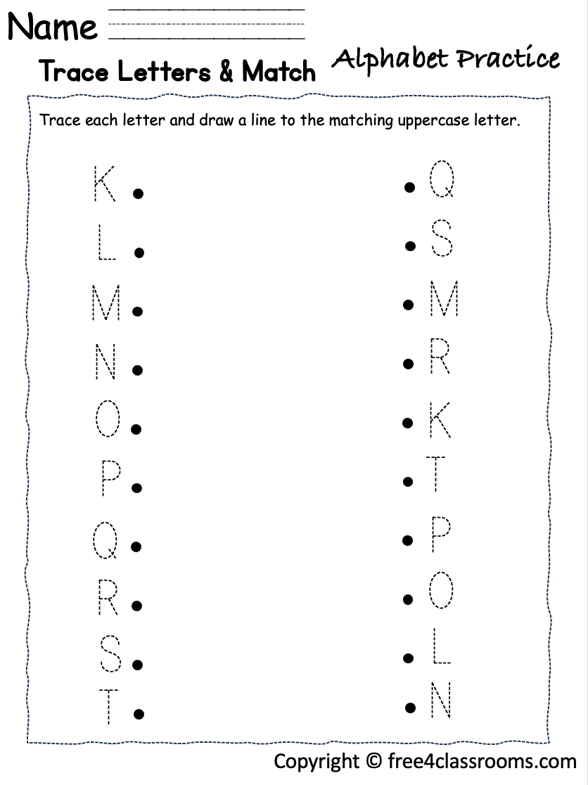 printable tracing letters