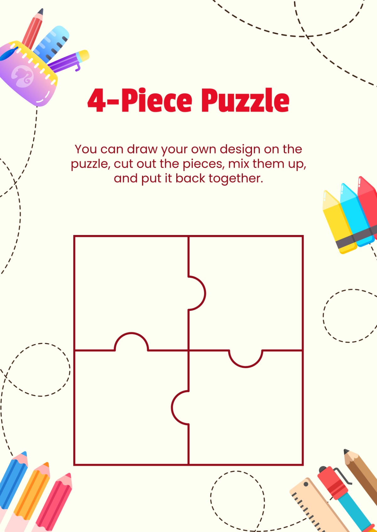 create your own logic puzzle template