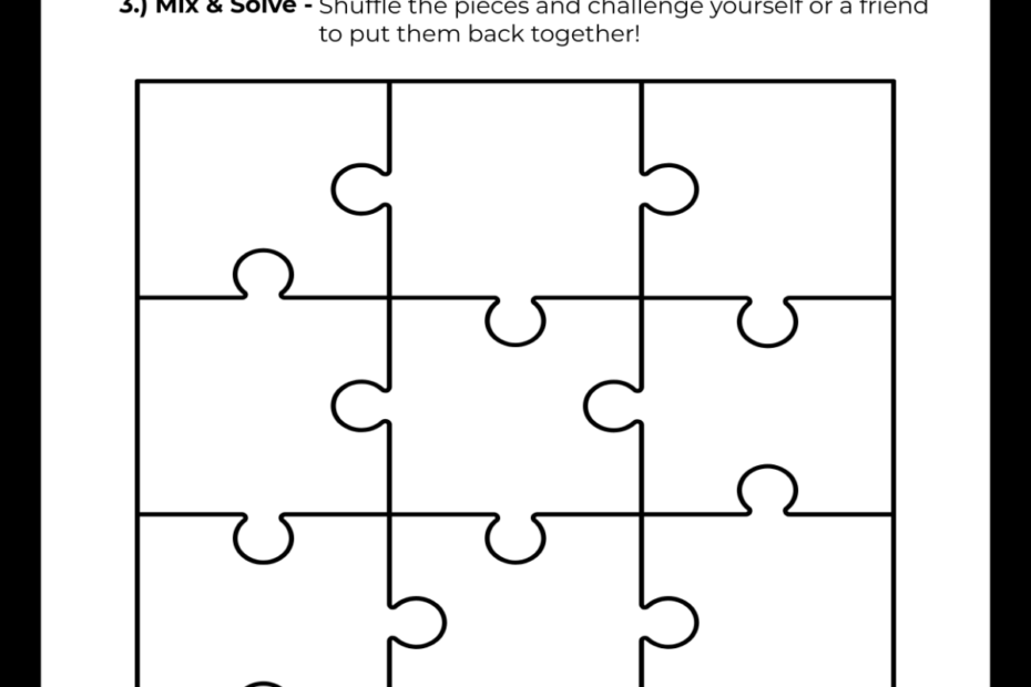 Free Make Your Own Puzzle Template To Edit Online