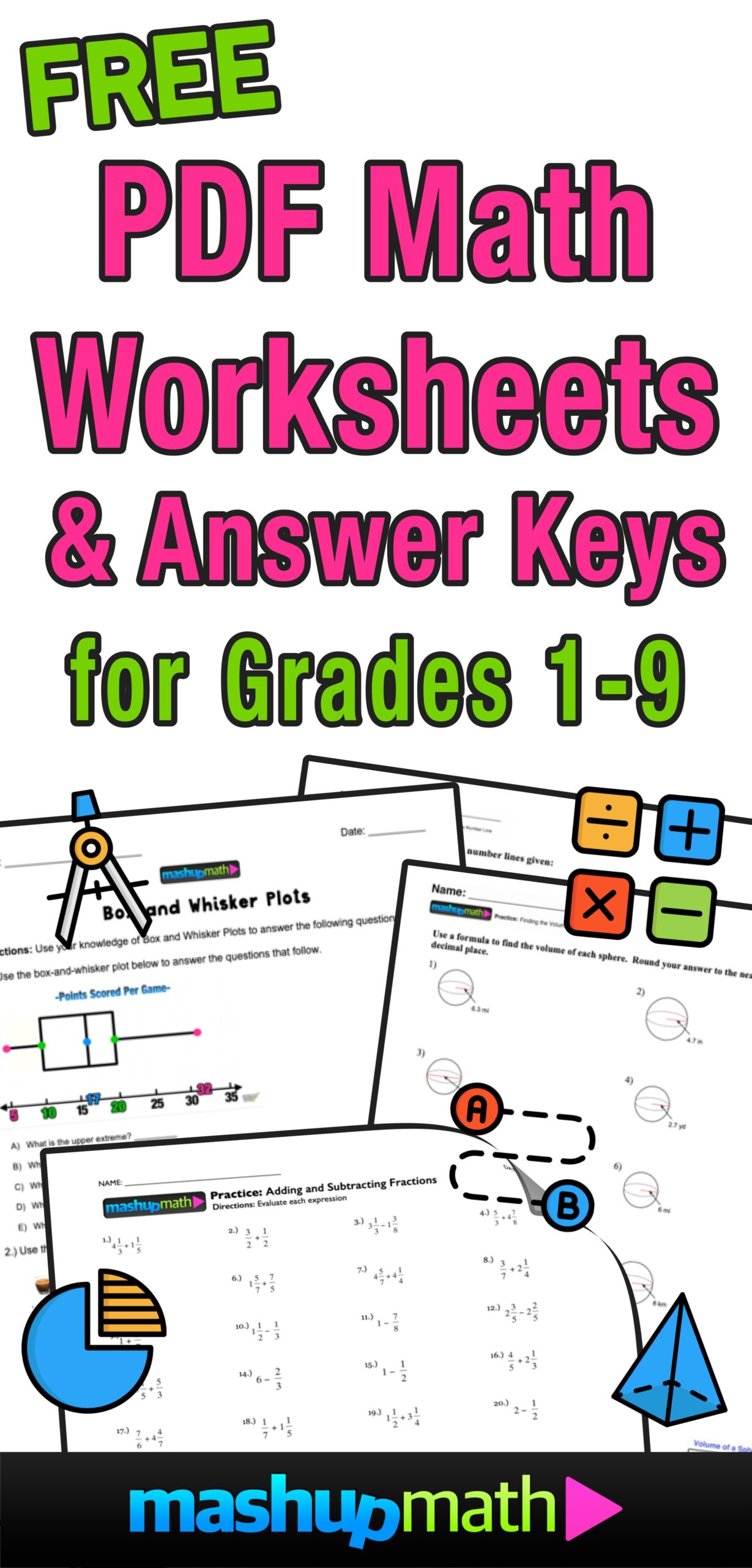 answer key for math worksheets