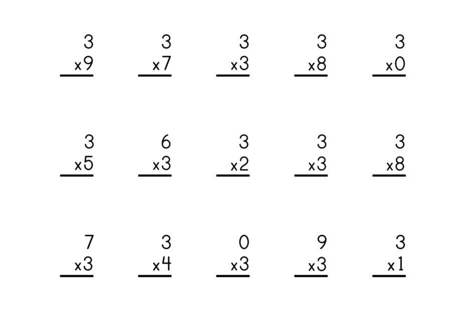 Free Multiplication Worksheets 1 12 Paper Trail Design