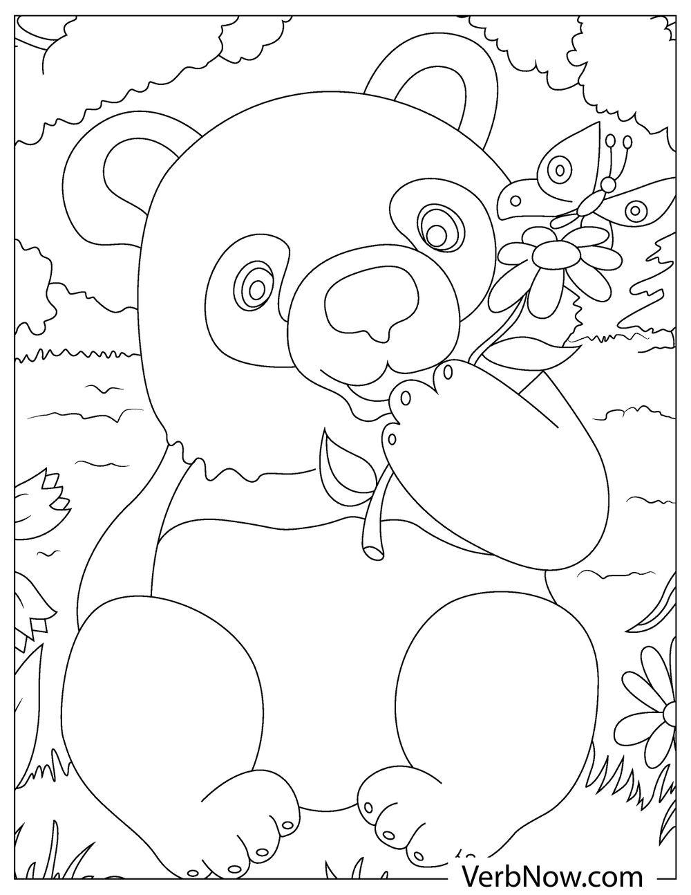 Free Panda Bears Coloring Pages For Download Printable PDF 