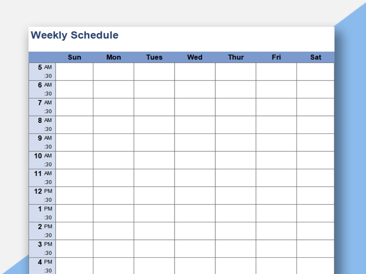 co parenting schedule template