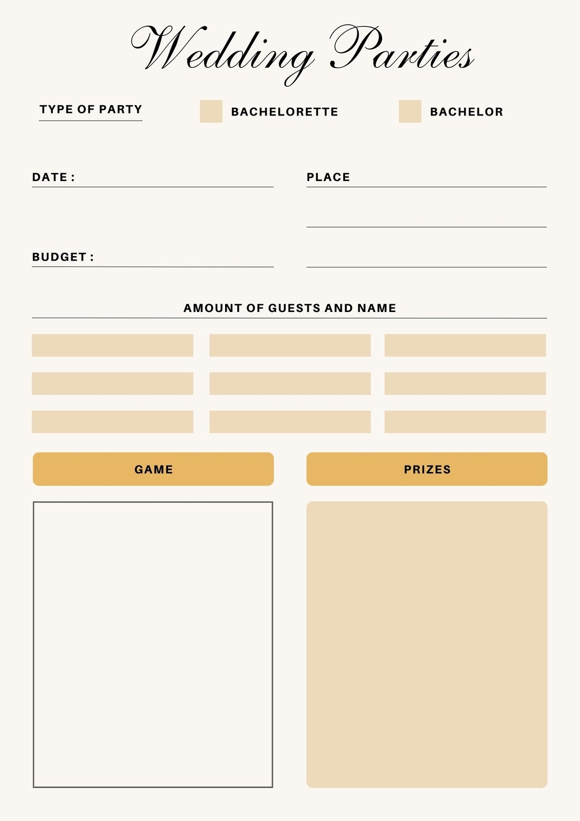 Free Party Planner Templates To Customize And Print Canva