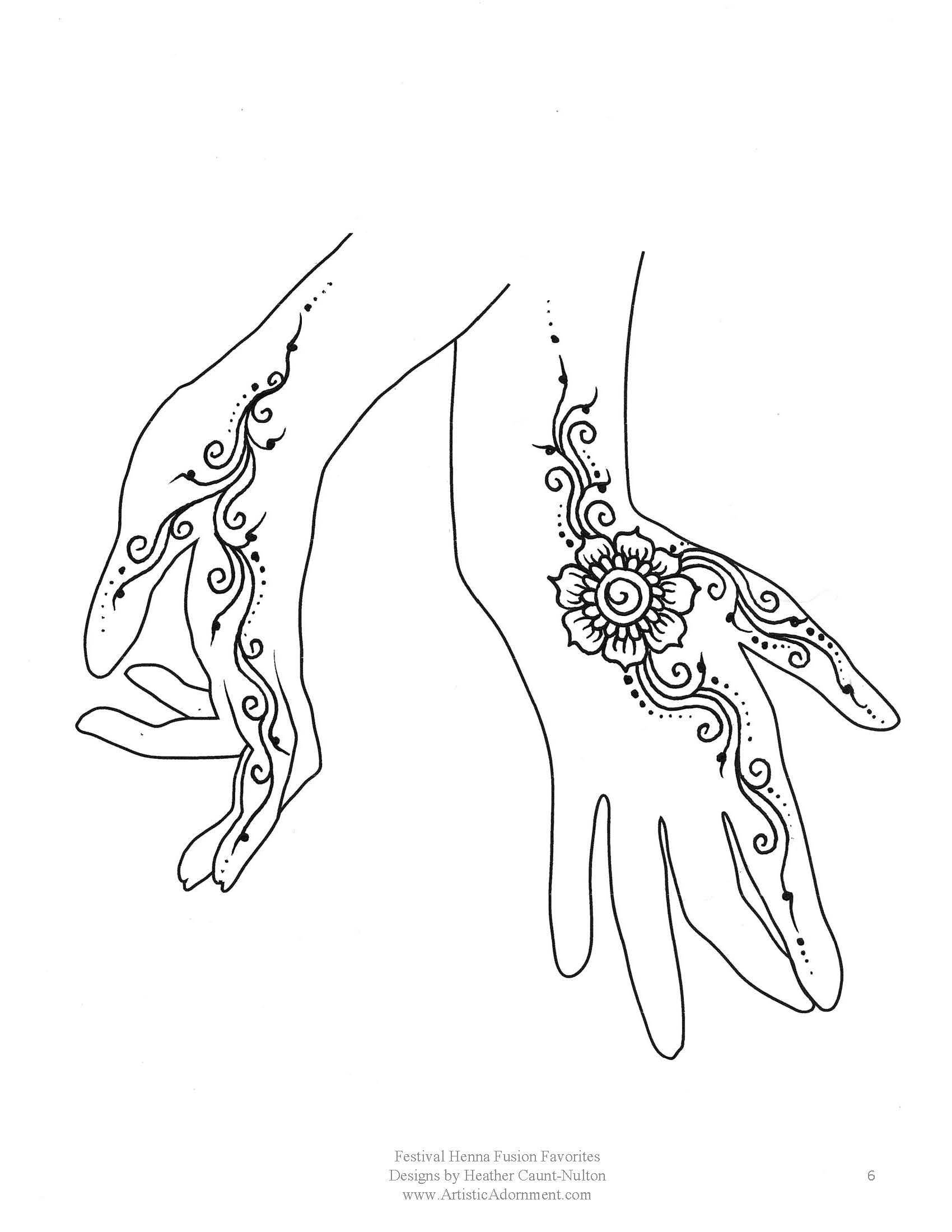 beginner henna templates printable