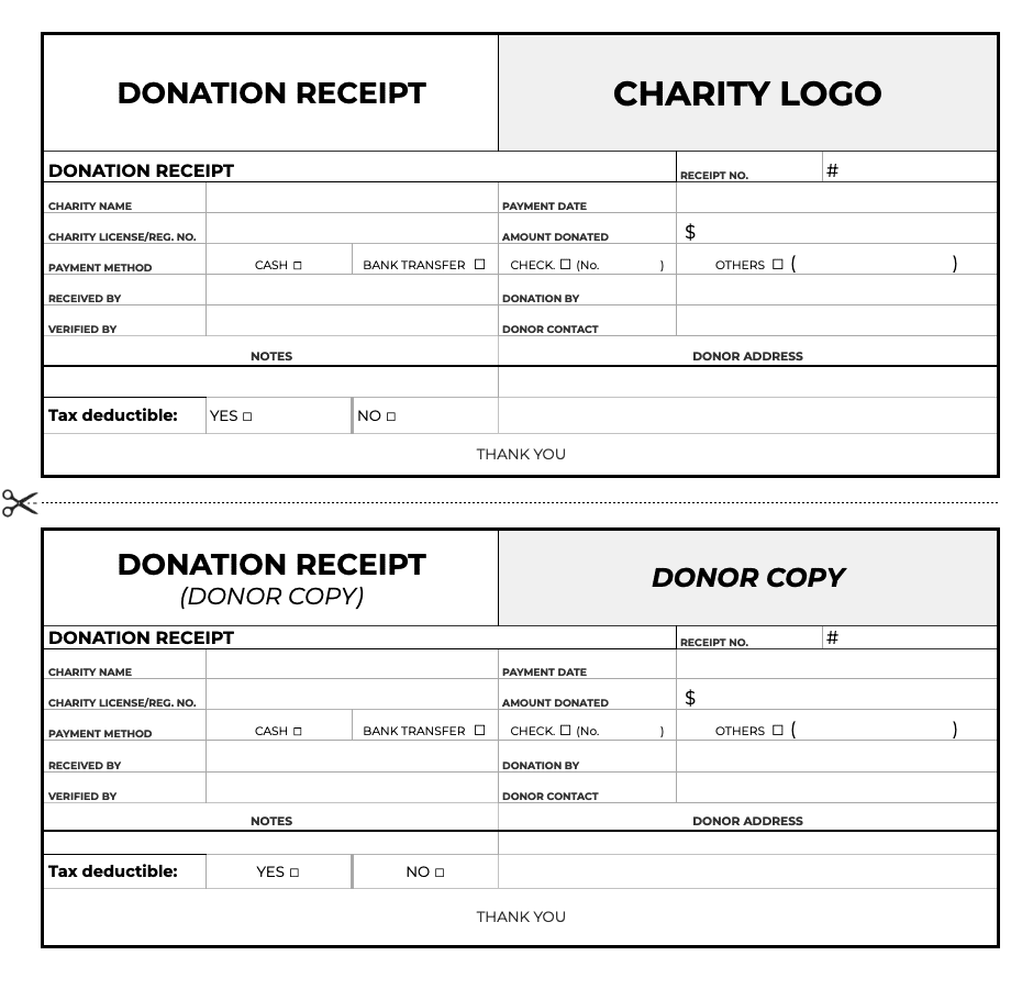 Free PDF Receipt Templates Bookipi