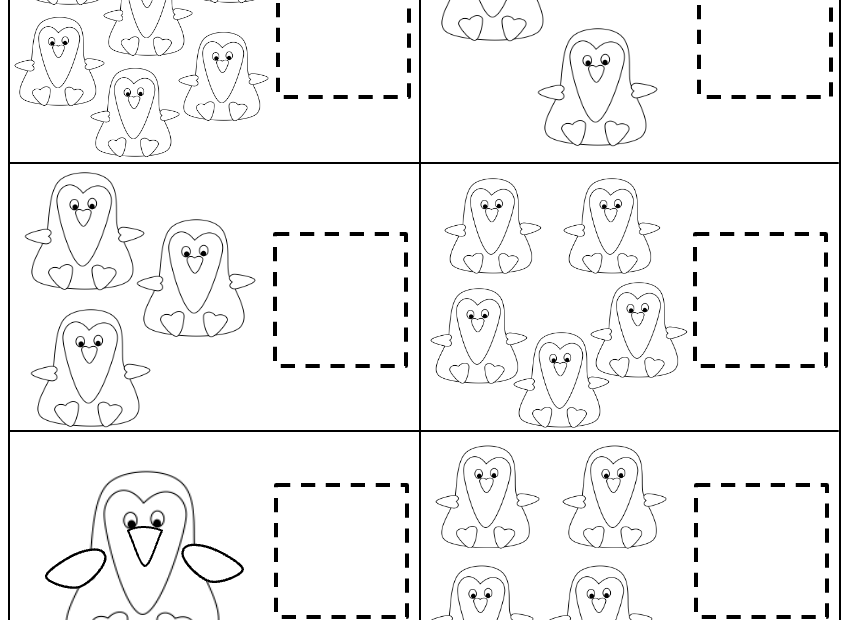 Free Penguin Math Worksheet L Printable For Preschool Free Worksheets Free4Classrooms