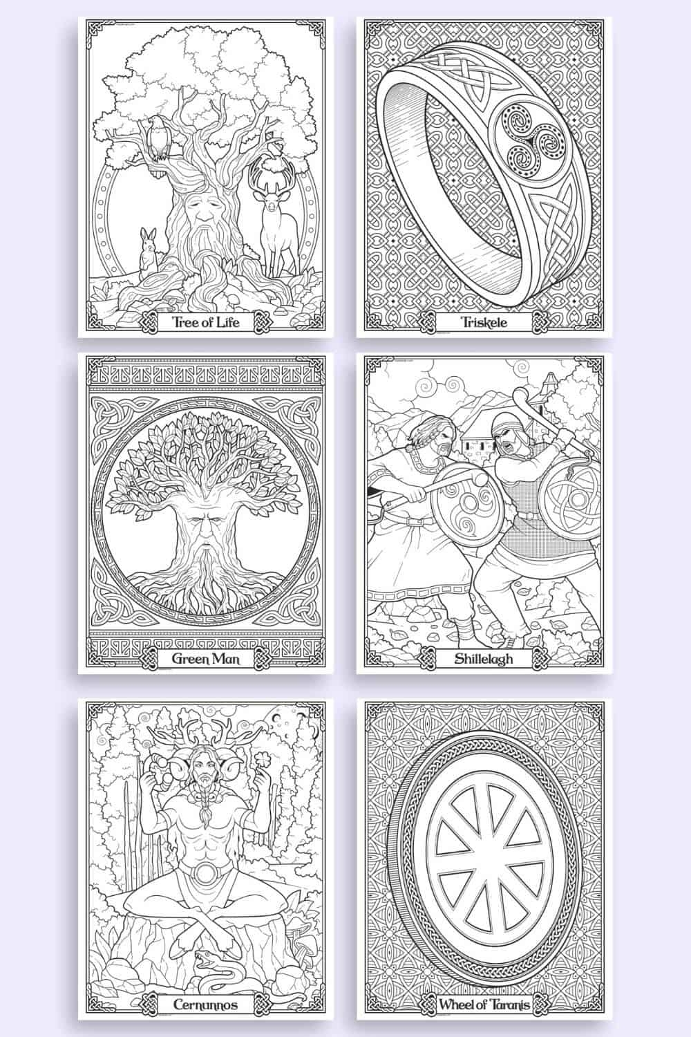 celtic pictures to color