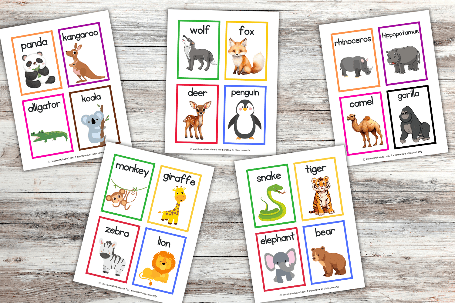 free printable animal pictures