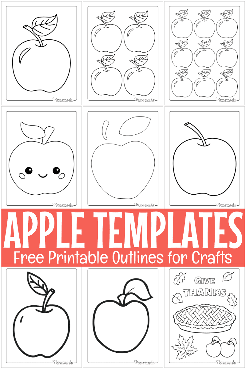 apple fruit coloring page
