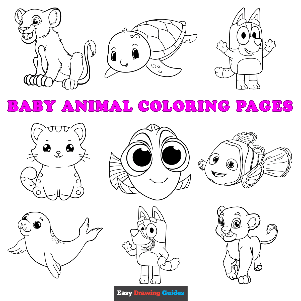 animals printable coloring pages