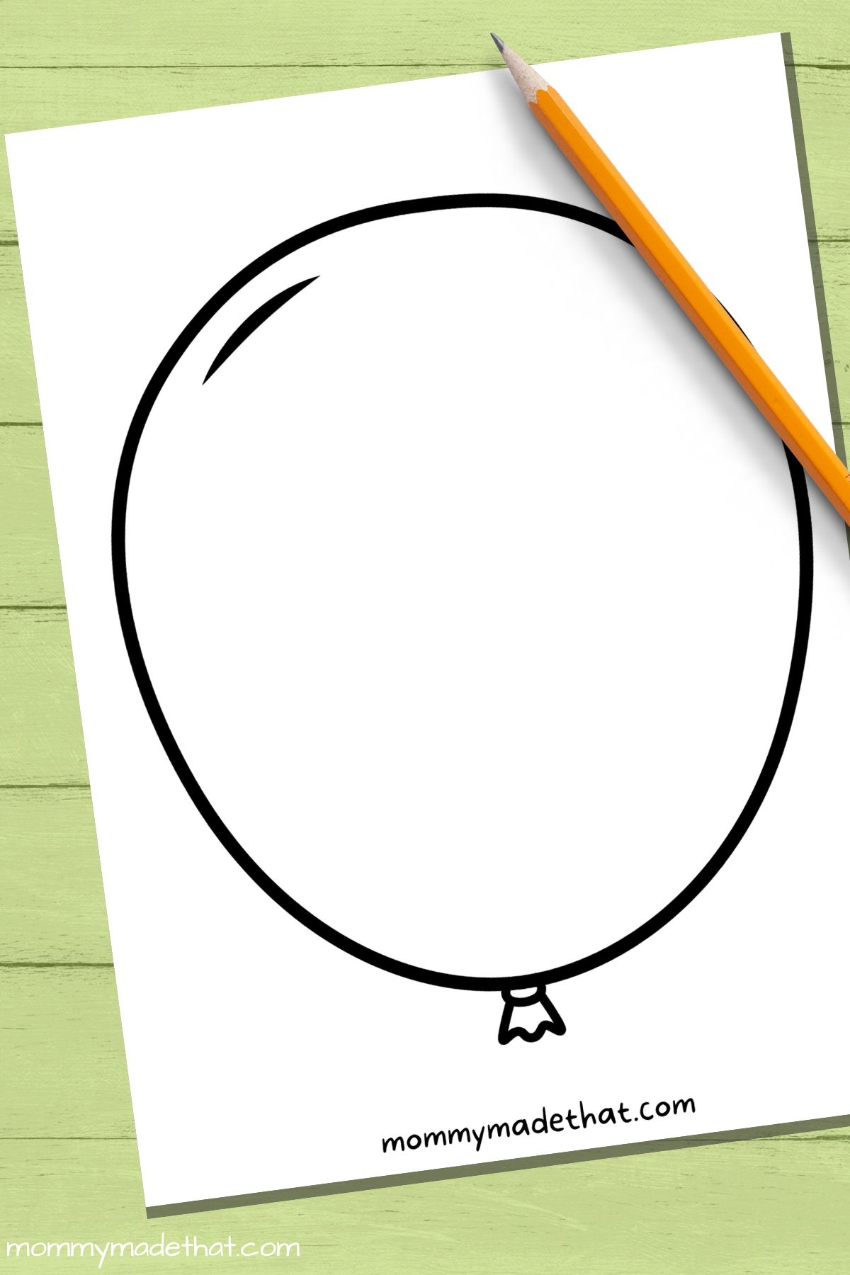 balloon template printable free