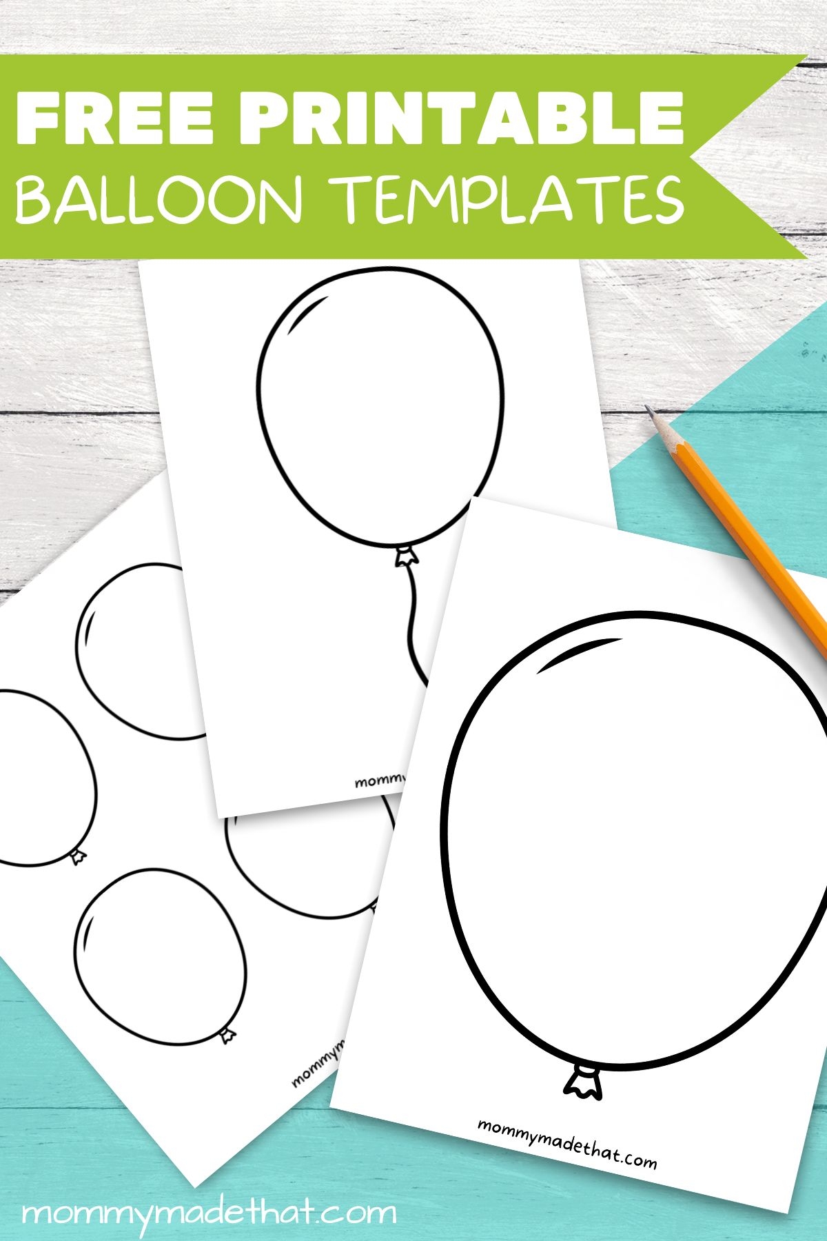 balloon template printable pdf