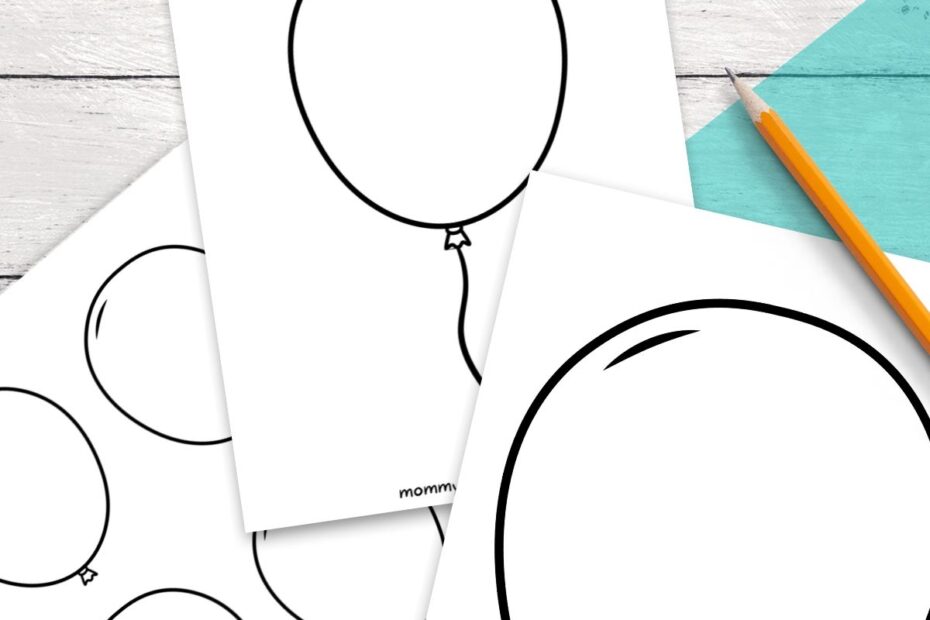 Free Printable Balloon Templates Different Sizes
