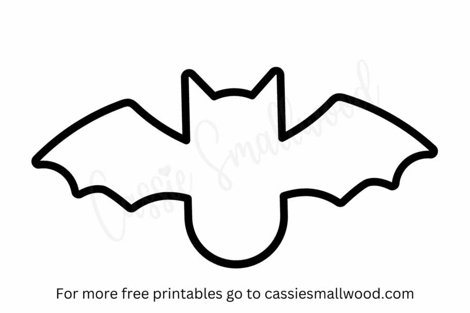Free Printable Bat Templates Small Medium And Large Cassie