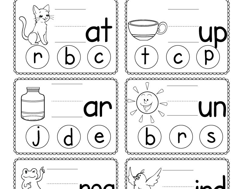 Free Printable Beginning Sounds Worksheet