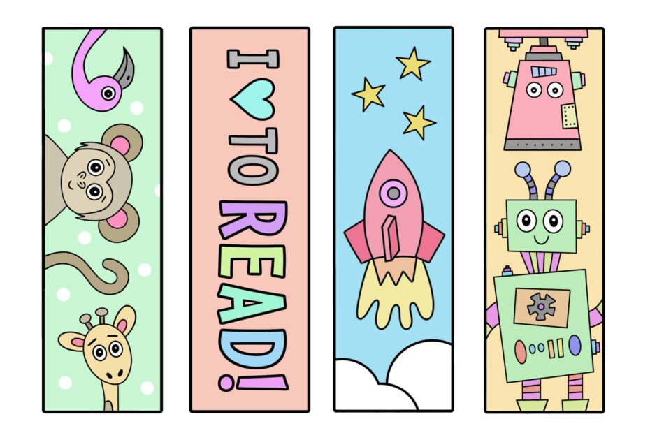 Free Printable Bookmarks To Color The Hollydog Blog