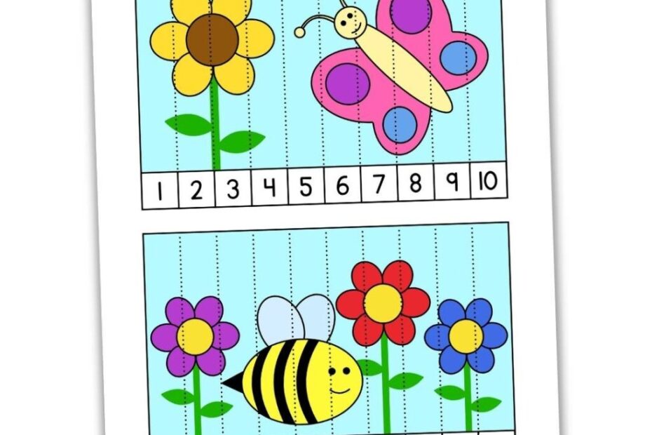 Free Printable Bug Counting Puzzles 1 10 Number Sequence The Craft at Home Family