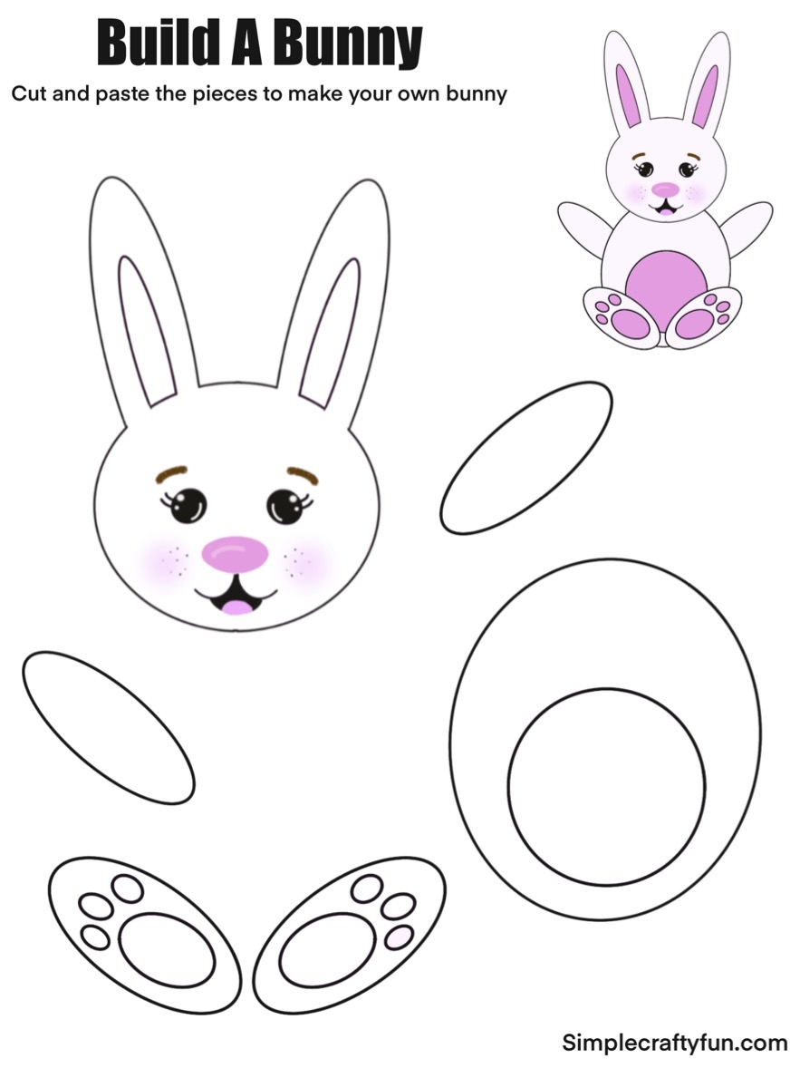 easter rabbit template printable