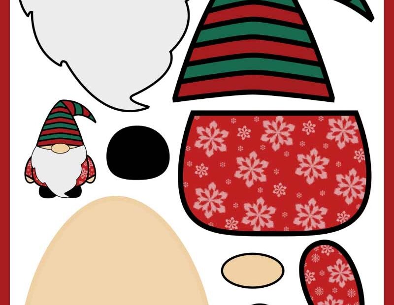 Free Printable Build A Gonk Build A Gnome Paper Template